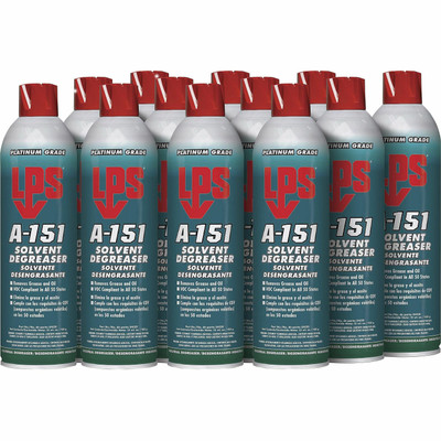LPS A-151 Solvent Degreaser - Ready-To-Use/Concentrate - 15 fl oz (0.5 quart) - Low Odor, Chlorine-free - Green - 12 / Carton