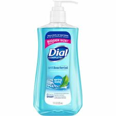 Dial Spring Antibacterial Hand Soap - Spring Water Scent - 11 fl oz - Bacteria Remover - Multipurpose - Moisturizing - Antibacterial - Blue - 1 Each