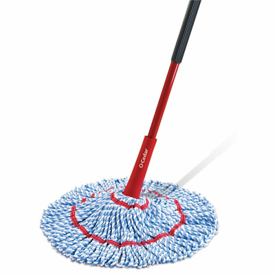 O-Cedar MicroTwist MAX Microfiber Mop - MicroFiber Head - Absorbent, Reusable, Machine Washable, Easy to Use, Comfortable Grip, Refillable - Multi - 1 Each