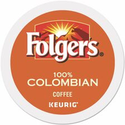 Folgers&reg; K-Cup 100% Colombian Coffee - Compatible with Keurig K-Cup Brewer - Medium/Dark - 24 K-Cup - K-Cup - Colombian, Roasted, Arabica - Kosher - 24 / Box