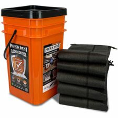 Quick Dam Grab & Go Flood Control Kit - 3.5" Height - Black - 5 / Carton