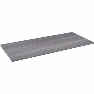 Lorell Multipurpose Tabletop - 30" Width x 66" Depth x 1" Thickness - Band Edge - Weathered Charcoal, Laminate Table Top - For Conference Table, Office - 1 Each