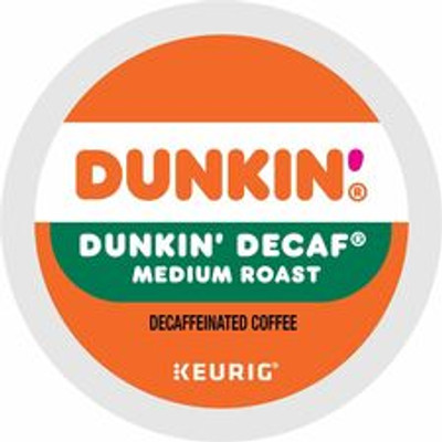 Dunkin'&reg; K-Cup Decaf Coffee - Compatible with Keurig Brewer - Medium - K-Cup - Decaf - Kosher - Decaffeinated - 22 / Box