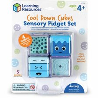 Learning Resources Cool Down Cubes Sensory Fidget Set - Learning Toy - Theme/Subject: Learning - 4+ - 5 Pieces - Multi