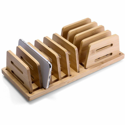 Officemate Bamboo Small File Sorter - 9 Compartment(s) - 3.80" Height x 13" Width x 5.90" Depth - Stackable - Adjustable Compartment, Stackable, Durable - Natural Wood Grain - Bamboo - 1 Each