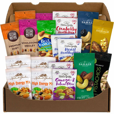 Snack Box Pros Healthy Mixed Nuts Snack Box - Assorted - 2.35 lb - 19 / Carton
