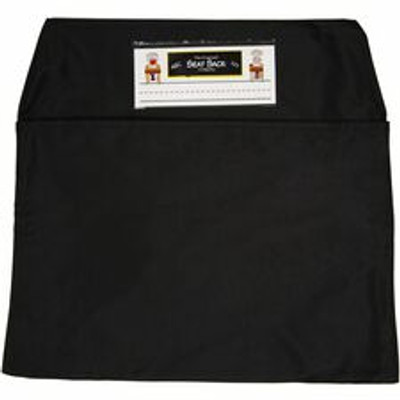 Seat Sack Classroom Pack One-Pocket - 1 Pocket(s) - 1 Compartment(s) - 12" Width x 2" Depth - Chair - Durable, Desk Space, Washable, Expandable - Black - Poly Cotton - 10/Pack - 1 / Carton