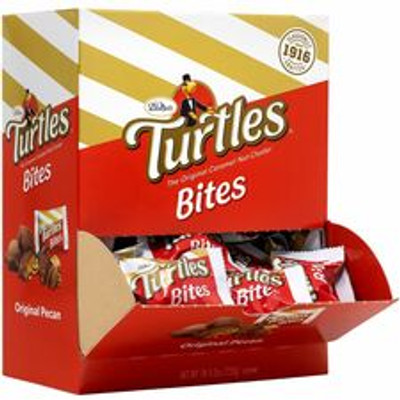 Turtles Mini Turtle Bites - Original Pecan - Individually Wrapped - 0.42 oz - 60 / Carton
