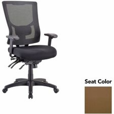 Lorell Multifunctional Mesh High-back Exec. Chair - Canyon Mudslide Seat Color - Mesh Back Material - High Back - 1 Each