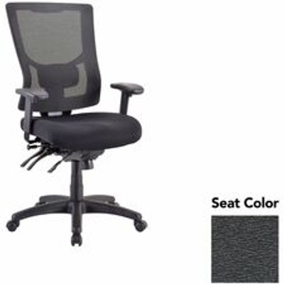 Lorell Multifunctional Mesh High-back Exec. Chair - Fuse Azurean Seat Color - Mesh Back Material - High Back - 1 Each