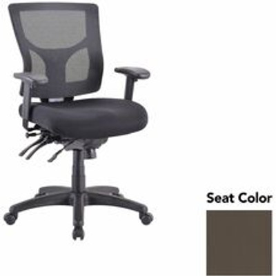 Lorell Multifunctional Mesh Mid-back Executive Chair - Dillon Java Seat Color - Mesh Back Material - Mid Back - 1 Each