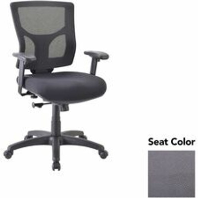 Lorell Conjure Swivel/Tilt Task Chair - Canyon Carbon Seat Color - Mesh Back Material - Mid Back - Armrest - 1 Each