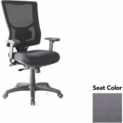 Lorell Conjure High-Back Office Chair - Canyon Carbon Seat Color - Mesh Back Material - High Back - Armrest - 1 Each