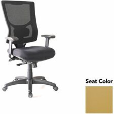 Lorell Conjure High-Back Office Chair - Canyon Nugget Seat Color - Mesh Back Material - High Back - Armrest - 1 Each