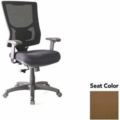 Lorell Conjure High-Back Swivel/Tilt Office Chair - Canyon Mudslide Seat Color - Polyurethane Foam Seat Material - Mesh Back Material - High Back - Armrest - 1 Each