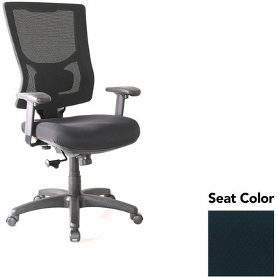 Lorell Conjure High-Back Swivel/Tilt Office Chair - Insight Ebony Seat Color - Polyurethane Foam Seat Material - Mesh Back Material - High Back - Armrest - 1 Each