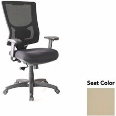 Lorell Conjure High-Back Swivel/Tilt Office Chair - Forte Pumice Seat Color - Polyurethane Foam Seat Material - Mesh Back Material - High Back - Armrest - 1 Each