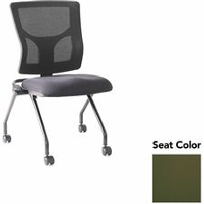 Lorell Conjure Mesh Training Chairs - Canyon Fern Seat Color - Polyurethane Foam Seat Material - Mesh Back Material - 2 / Carton