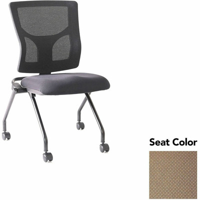 Lorell Conjure Mesh Training Chairs - Perfection Beige Seat Color - Polyurethane Foam Seat Material - Mesh Back Material - 2 / Carton