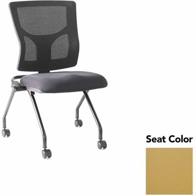 Lorell Conjure Mesh Training Chairs - Canyon Nugget Seat Color - Polyurethane Foam Seat Material - Mesh Back Material - 2 / Carton