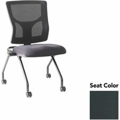 Lorell Conjure Mesh Training Chairs - Tuxedo Seat Color - Polyurethane Foam Seat Material - Mesh Back Material - 2 / Carton