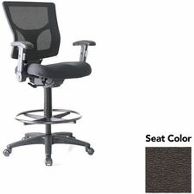 Lorell Conjure Office Stool - Fuse Pepper Seat Color - Polyurethane Foam Seat Material - Mesh Back Material - Armrest - 1 Each