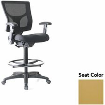 Lorell Conjure Office Stool - Canyon Nugget Seat Color - Polyurethane Foam Seat Material - Mesh Back Material - Armrest - 1 Each