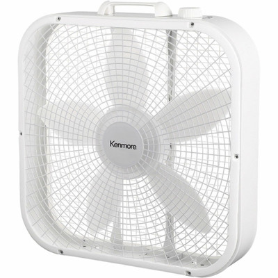 Kenmore Box Floor Fan - 3 Speed - White