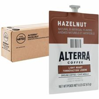 Alterra Freshpack Hazelnut Flavored Coffee - Compatible with Flavia Creation 150, Flavia Creation 200, Flavia Creation 500 - Medium - 0.2 oz - Freshpack - Hazelnut - Decaffeinated - 40 / Carton