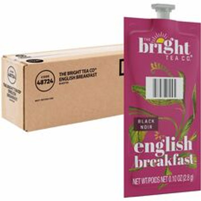 The Bright Tea Co. English Breakfast Tea Black Tea Freshpack - Compatible with Flavia Creation 150, Flavia Creation 200, Flavia Creation 500 - Black Tea - 0.1 oz Per Pack - 40 / Carton