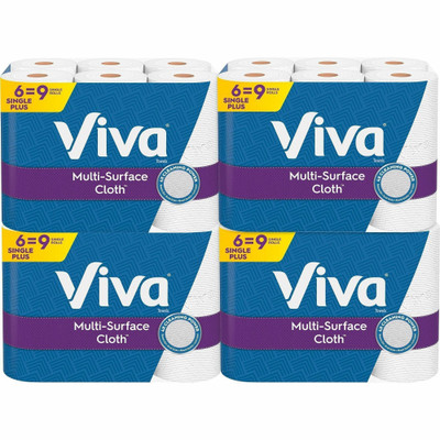 Viva Choose-A-Sheet Paper Towels - 1 Ply - 83 Sheets/Roll - Signature soft, smooth texture - White - Paper - 24 / Carton
