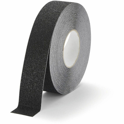 DURABLE Floor marking tape DURALINE GRIP+ 50mm - 16.40 yd Length x 1.97" Width x 27.6" Thickness - Black - Aluminum, Plastic - Abrasion Resistant, Slip Resistant - For Industrial, Indoor, Outdoor, Floor Marking, Ramp - 1 Roll