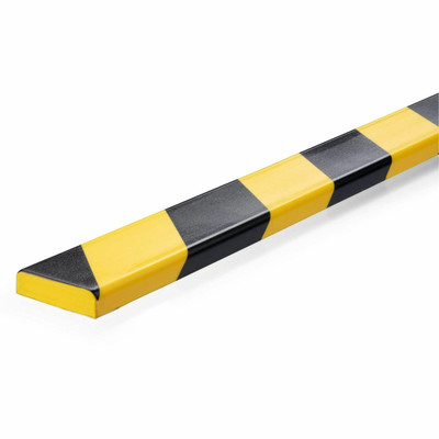 DURABLE Surface Protection Profile S10 - 5 PK - Adhesive Mount for Indoor, Production Area, Warehouse, Basement, Staircase, Garage, Wall, Cabinet, Shelf, Storage Trolley, Machinery, ... - Polyurethane Foam, Plastic - 5 / Pack