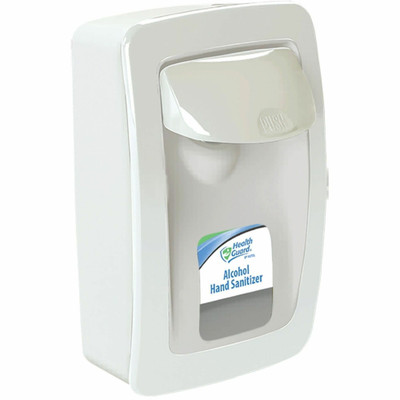 Health Guard Designer Series Manual Dispenser - Manual - 1.06 quart Capacity - Durable, Site Window, Refillable, Wall Mountable - White - 1 Each