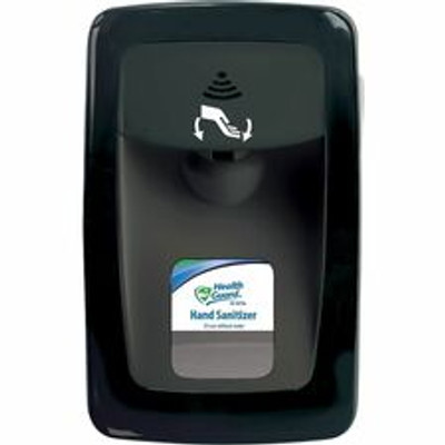 Health Guard DesignerSeries NoTouch M-Fit Dispenser - Automatic - 1.27 quart Capacity - Support 4 x C Battery - Touch-free, Refillable, Low Battery Indicator, Site Window - Black - 1 Each