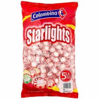 Colombina Sweets Snack Boxes - Starlight Peppermint - Individually Wrapped - 5 lb - 1 / Carton