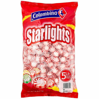 Colombina Sweets Snack Boxes - Starlight Peppermint - Individually Wrapped - 5 lb - 1 / Carton
