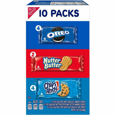 Mondelez Cookie Packs - Assorted - 1 Box
