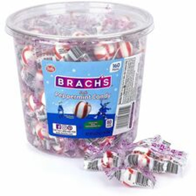 Green Rabbit Sweets Snack Boxes - Peppermint - Breath Freshening, Gluten-free, Resealable Tub, Individually Wrapped - 1.75 lb - 160 / Carton