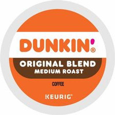 Dunkin'&reg; K-Cup Original Blend Coffee - Compatible with Keurig Brewer - Medium - 0.3 oz Per Box - 22 K-Cup - K-Cup - Original Blend - Kosher - 4 / Carton