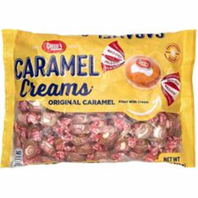 Green Rabbit Cgoetze's Caramel Creams Candies - Caramel - Individually Wrapped - 3 lb - 1 / Carton