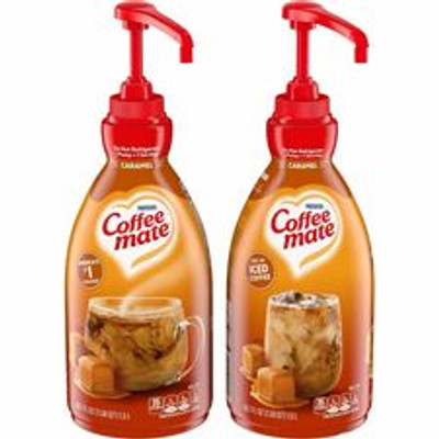 Nestle Caramel Liquid Creamer - Caramel Flavor - 50.72 fl oz (1.50 L) - 300 Serving - 2 / Carton