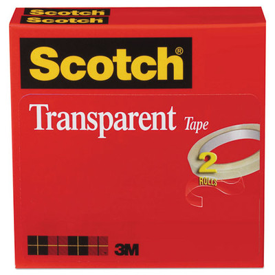 Transparent Tape, 3" Core, 0.75" X 72 Yds, Transparent, 2/pack Transparent Tape, 3" Core, 0.75" X 72 Yds, Transparent, 2/pack