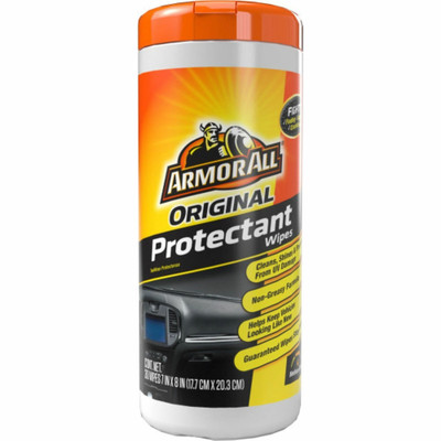 Armor All Original Car Protectant Wipes - For Car, Automotive, Plastic - Disposable, UV Resistant, Lint-free, Crack Resistant, Fade Resistant, Discoloration Resistant - Multi - 6 / Carton