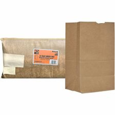 AJM No. 25 Natural-Kraft Paper Bags - 6.10" Length x 8.25" Width - Natural Kraft - Paper - Grocery - Recycled - 500 / Carton