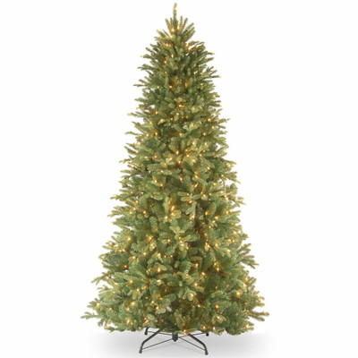 National Tree Tiffany Fir Christmas Tree - Green - Christmas Theme - Vertical