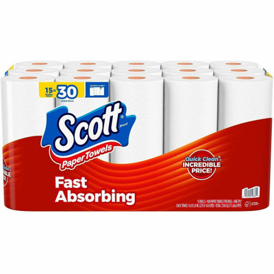 Scott Choose-A-Sheet Paper Towels - 108 Sheets/Roll - White - Paper - 2 / Carton