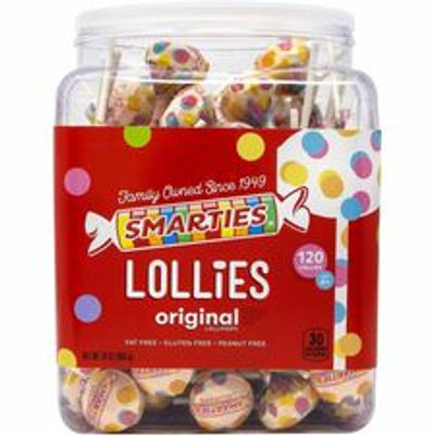 Green Rabbit Smarties Lollies - Individually Wrapped - 2.12 lb - 120 /Bag - 1 / Carton