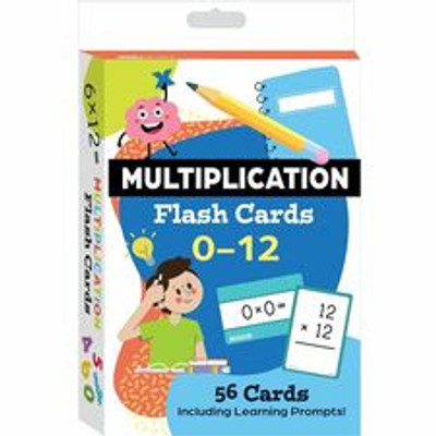 Shell Education Multiplication Flash Cards Deck - Theme/Subject: Fun - Skill Learning: Multiplication, Number, Sorting, Problem Solving, Flipping, Practice - 6-13 Year - 1 Each