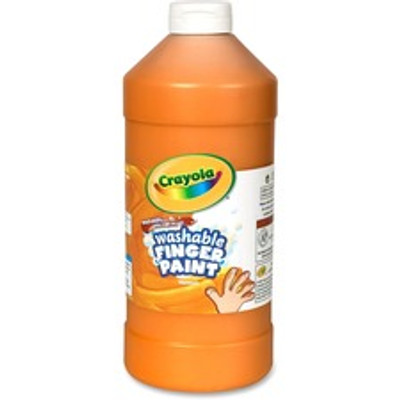 Crayola Washable Finger Paint - 1 Color(s) - Orange - 2 lb - Washable - 1 Each